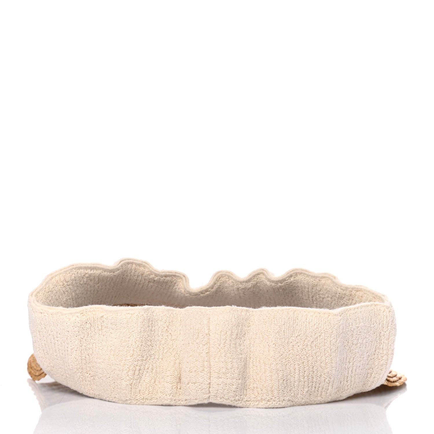 Gucci Raffia Logo Visor S Ivory Black 4 of 4