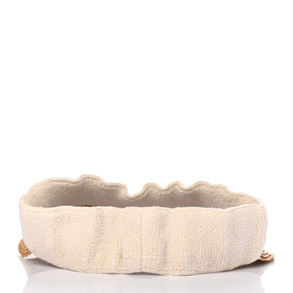 Gucci Raffia Logo Visor S Ivory Black 4 of 4