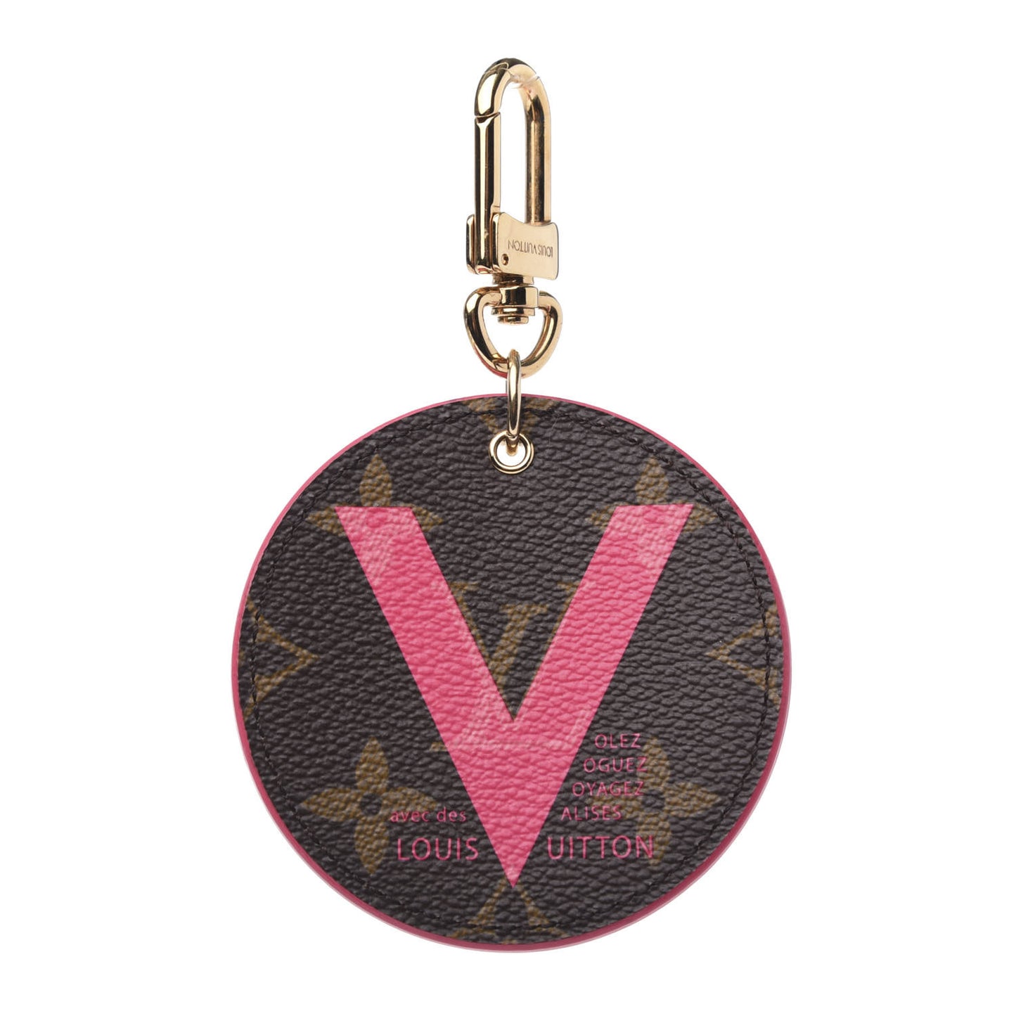 Monogram Illustre V Bag Charm Key Ring Grenade