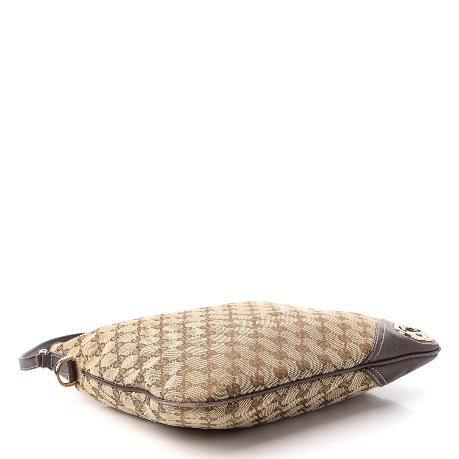 Gucci Monogram Medium New Britt Hobo Dark Brown 4 of 10