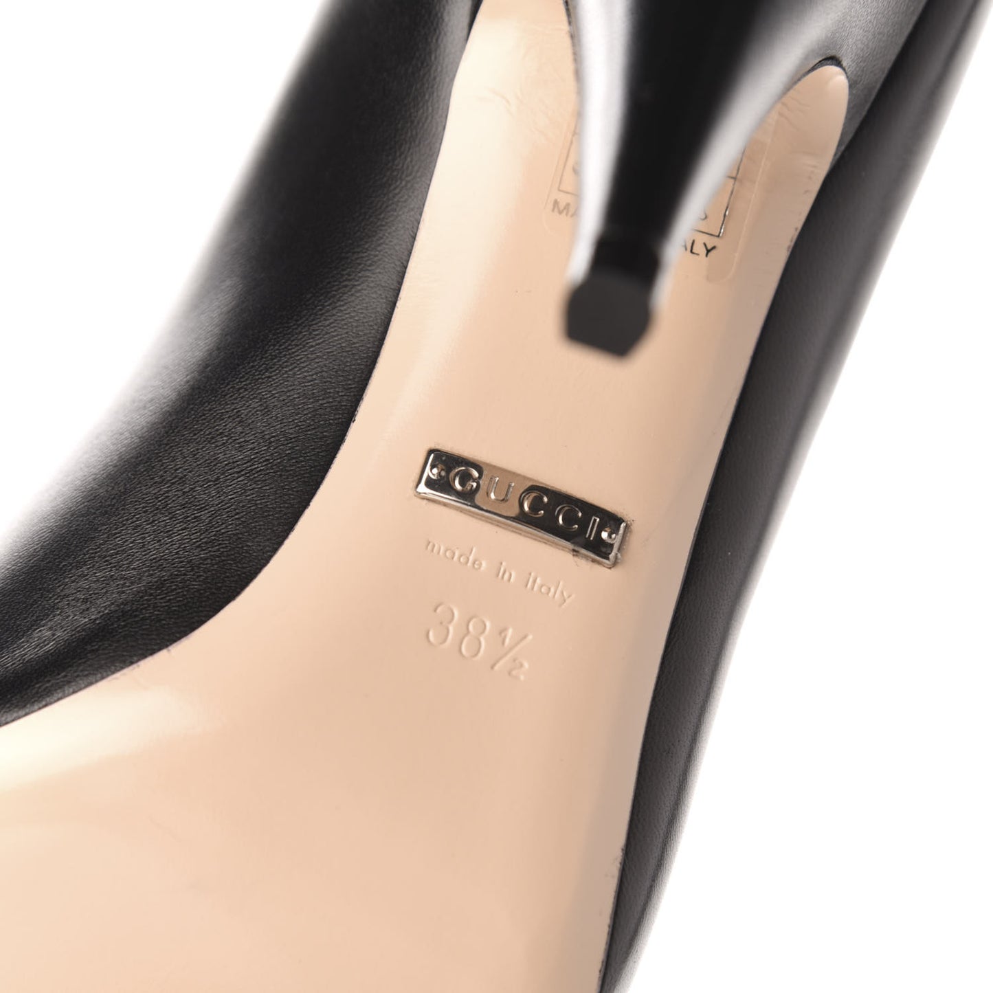 Nappa Bow High Heel Pumps 38.5 Black