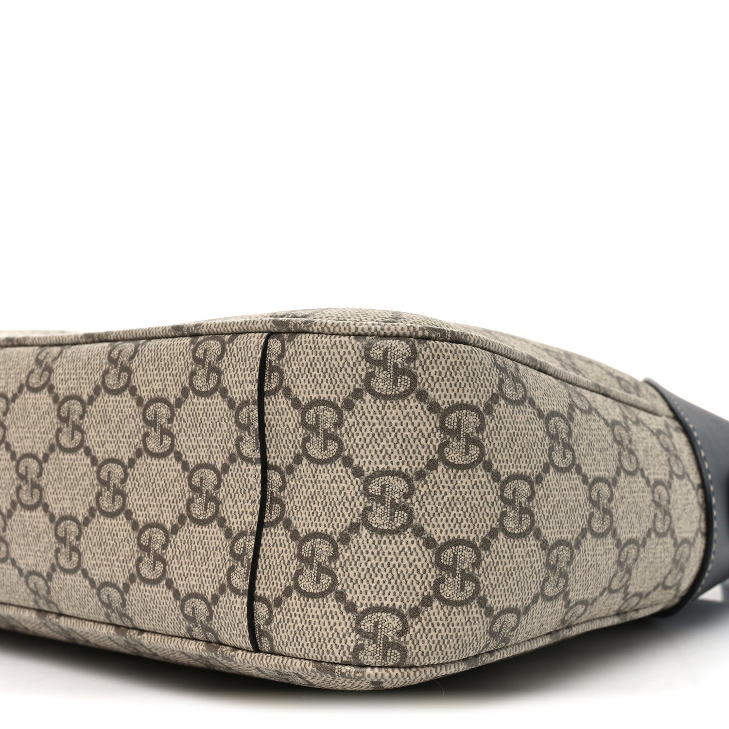 Gucci GG Supreme Monogram Emblem Medium Shoulder Bag Beige Ebony Black 9 of 9