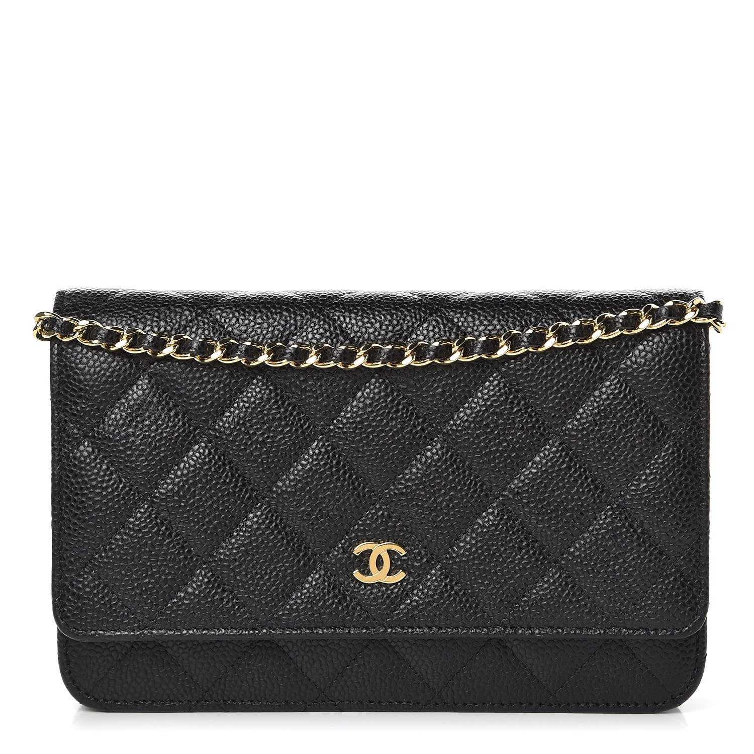 Chanel Caviar Quilted Wallet On Chain WOC Black 1 of 9