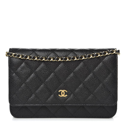 Chanel Caviar Quilted Wallet On Chain WOC Black 1 of 9