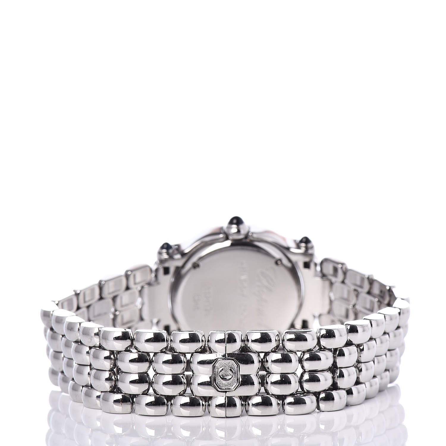 Chopard Stainless Steel 5 Diamond Mother of Pearl 26mm Happy Sport Quartz Watch 4 of 6
