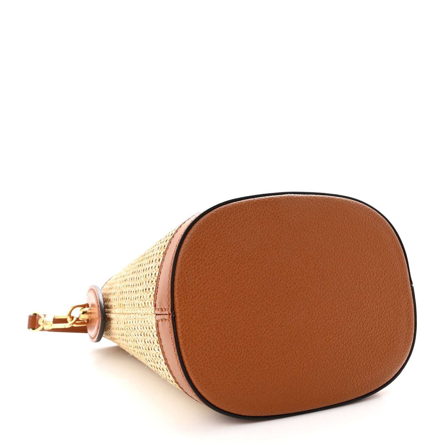 Louis Vuitton Kitted Raffia Petit Bucket Caramel 4 of 9