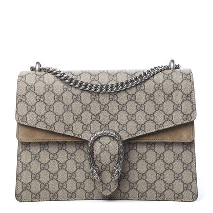 Gucci GG Supreme Monogram Medium Dionysus Shoulder Bag Taupe 1 of 11