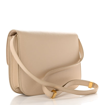 Celine Liege Calfskin Medium Classic Box Flap Bag Cream 3 of 11