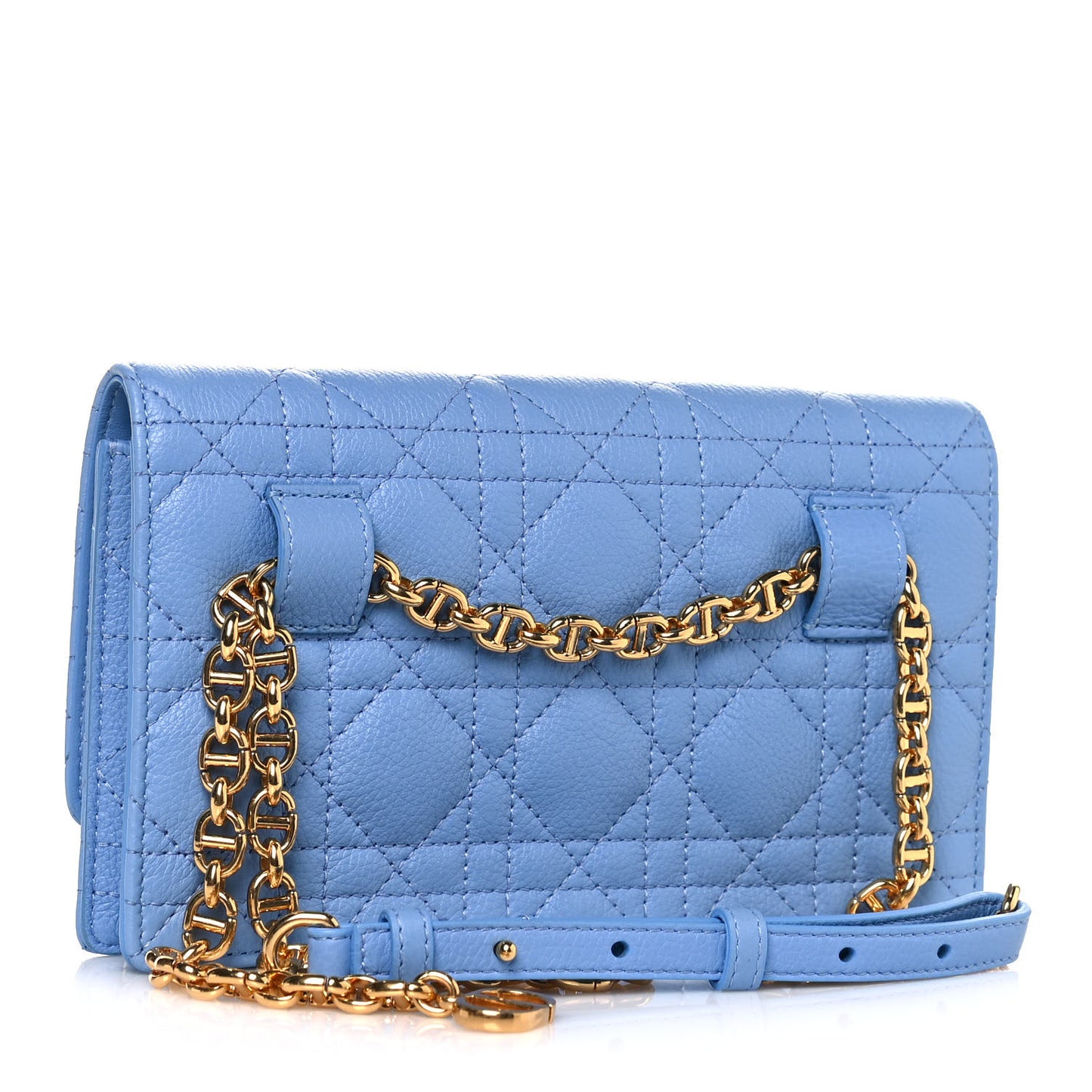 Supple Calfskin Caro Belt Bag Cloud Blue