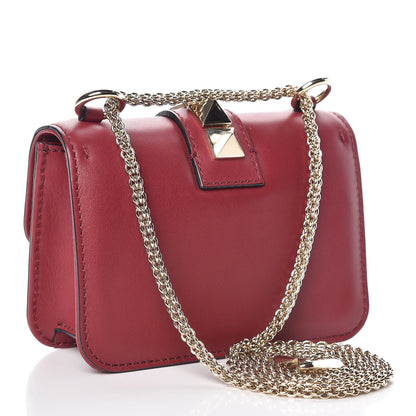 Valentino Garavani Vitello Mini Glam Lock Rockstud Flap Red 3 of 10