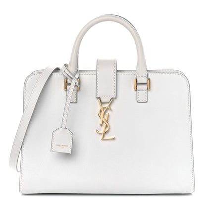 Saint Laurent Calfskin Small Monogram Cabas White 1 of 10
