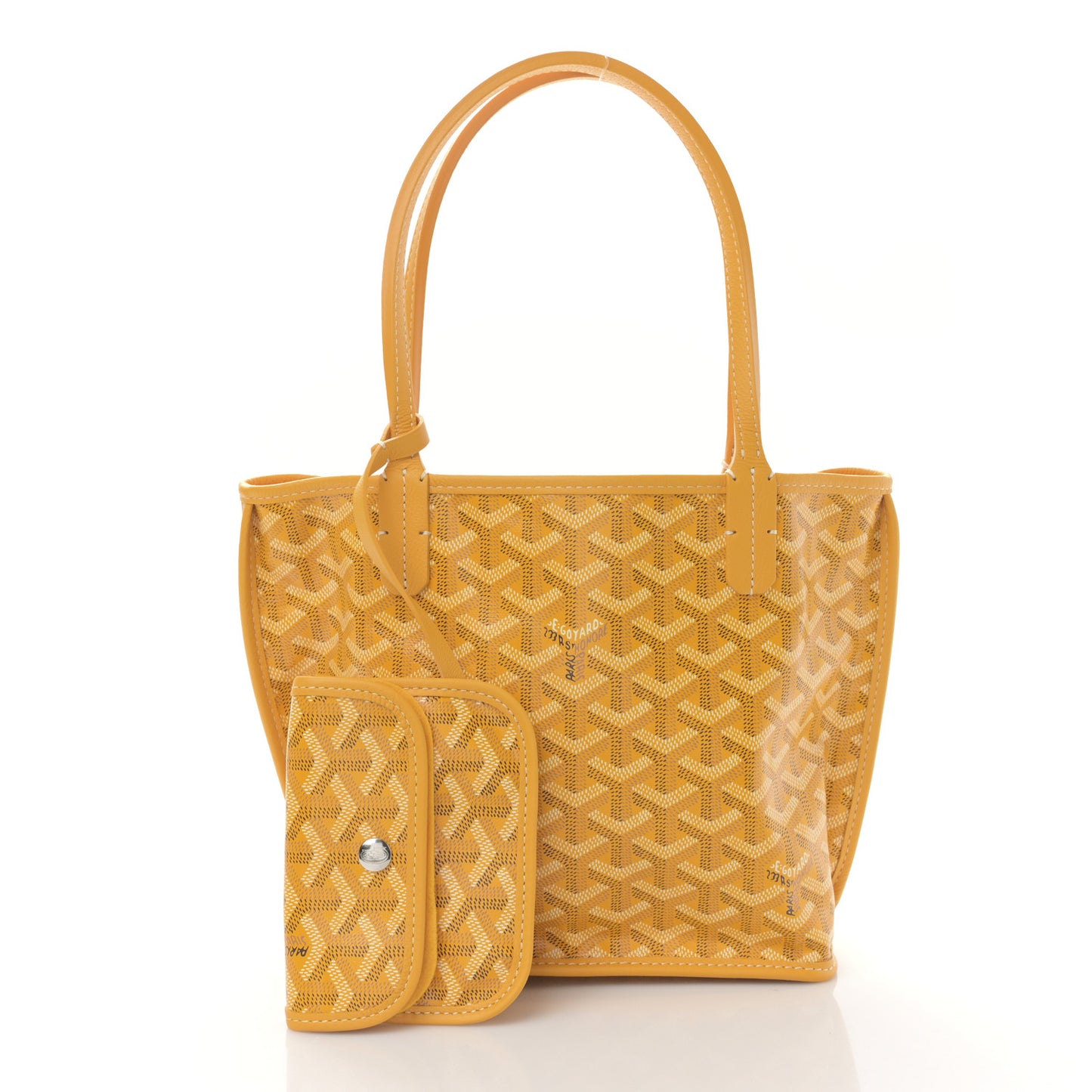 Goyardine Reversible Mini Anjou Yellow