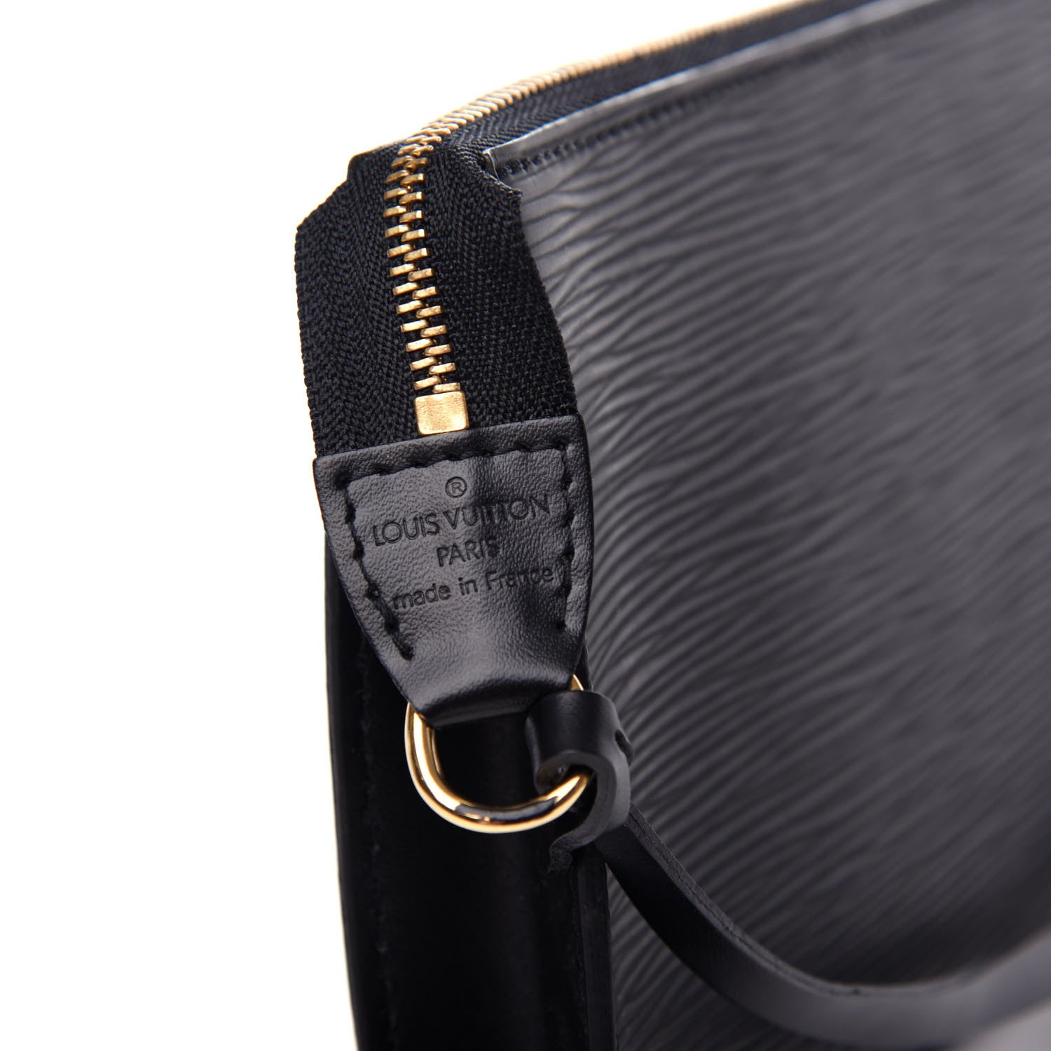 Louis Vuitton Epi Pochette Accessories 21 Black 7 of 10