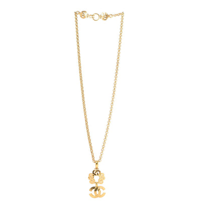 Chanel CC Pendant Necklace Gold 3 of 7