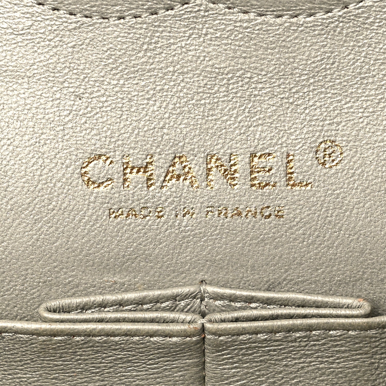 Chanel Iridescent Calfskin Quilted Medium Double Flap Silver 6 of 9