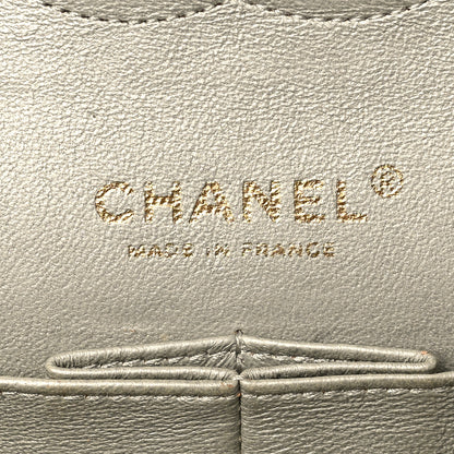 Chanel Iridescent Calfskin Quilted Medium Double Flap Silver 6 of 9