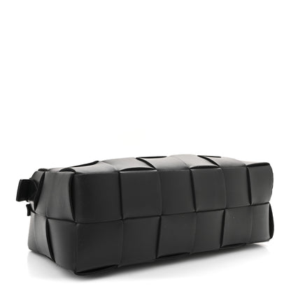 Bottega Veneta Lambskin Maxi Intrecciato Brick Cassette Bag Black 4 of 9