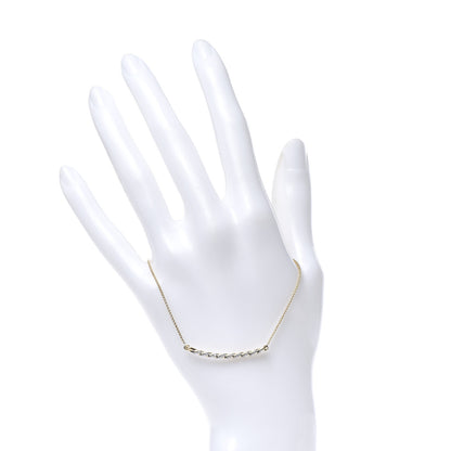 David Yurman 18K Yellow Gold Diamond Paveflex Station Bracelet 2 of 5