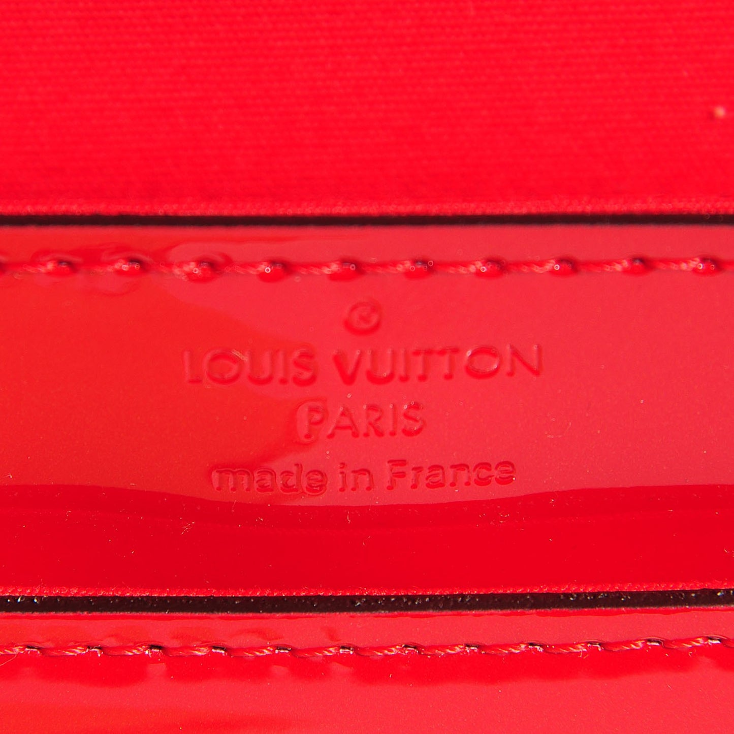 Patent Louise Clutch Rouge