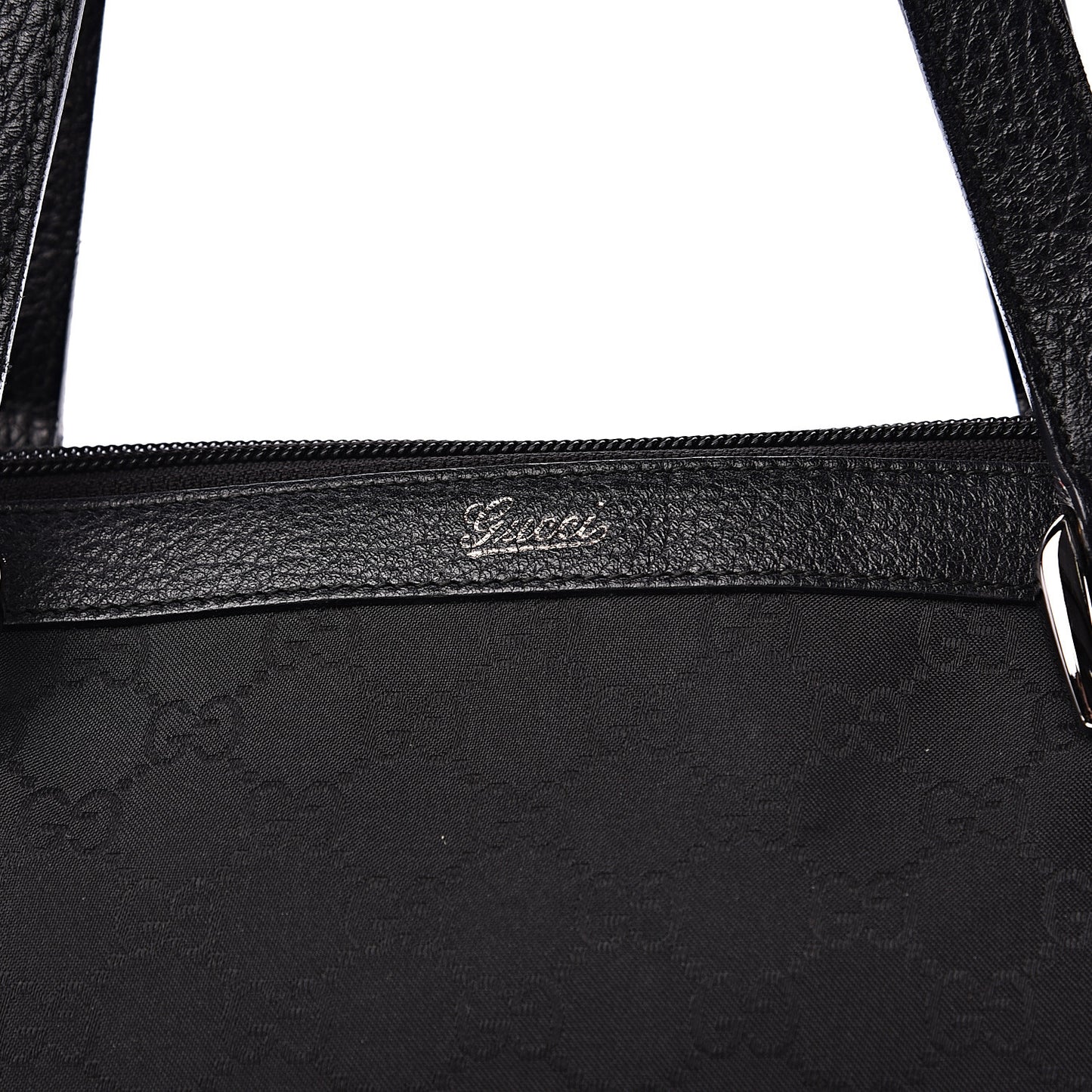 Nylon Monogram Medium Abbey Tote Black