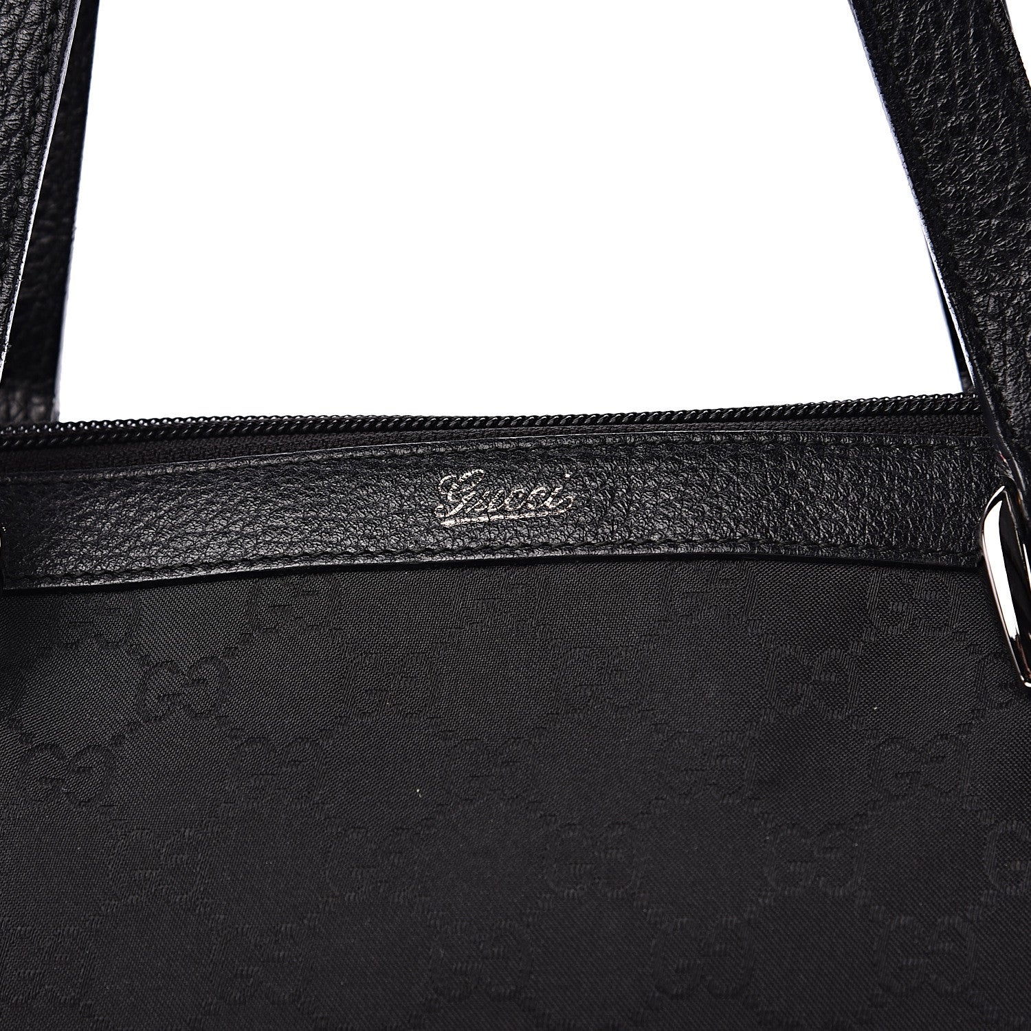 Gucci Nylon Monogram Medium Abbey Tote Black 10 of 11