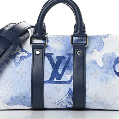Louis Vuitton Monogram Watercolor Keepall XS Blue 8 of 11