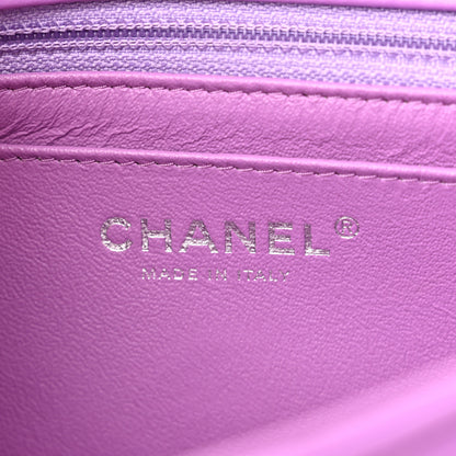 Chanel Lambskin Quilted Mini Rectangular Flap Purple 6 of 10
