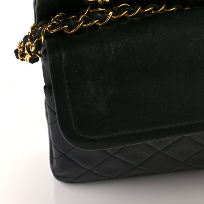 Chanel Lambskin Quilted Medium Double Flap Black 11 of 13