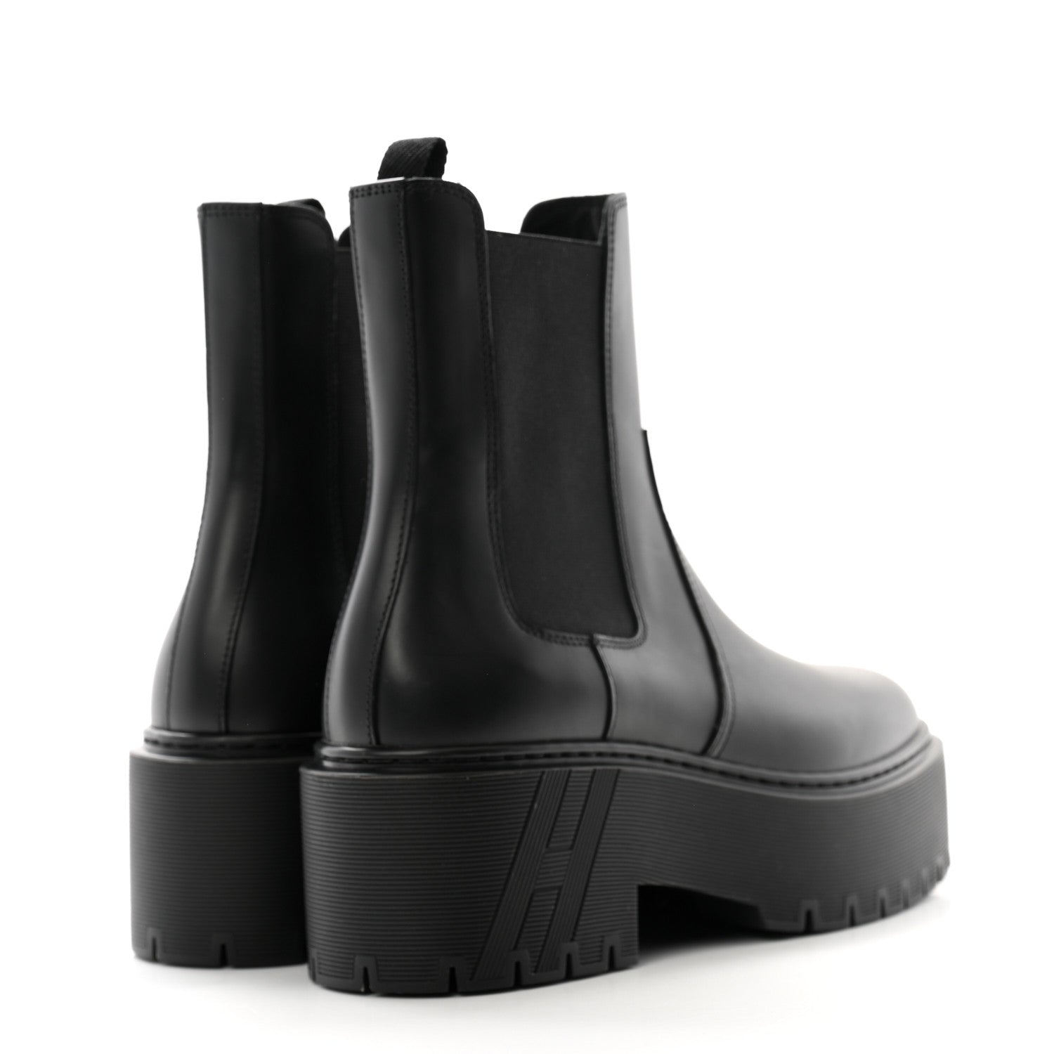 Hermes Calfskin Harrow Ankle Boots 35.5 Black 4 of 11