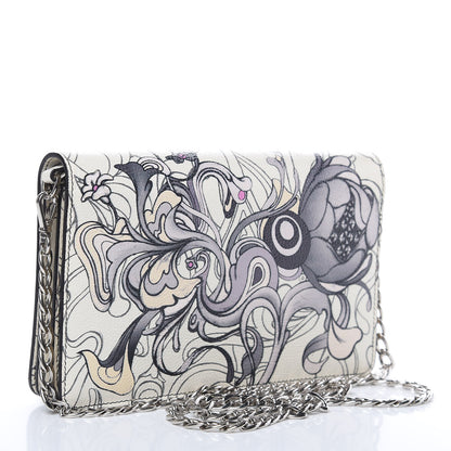 Prada X JAMES JEAN Glace Calfskin Rabbit Print Chain Crossbody Bag Opaline 3 of 8