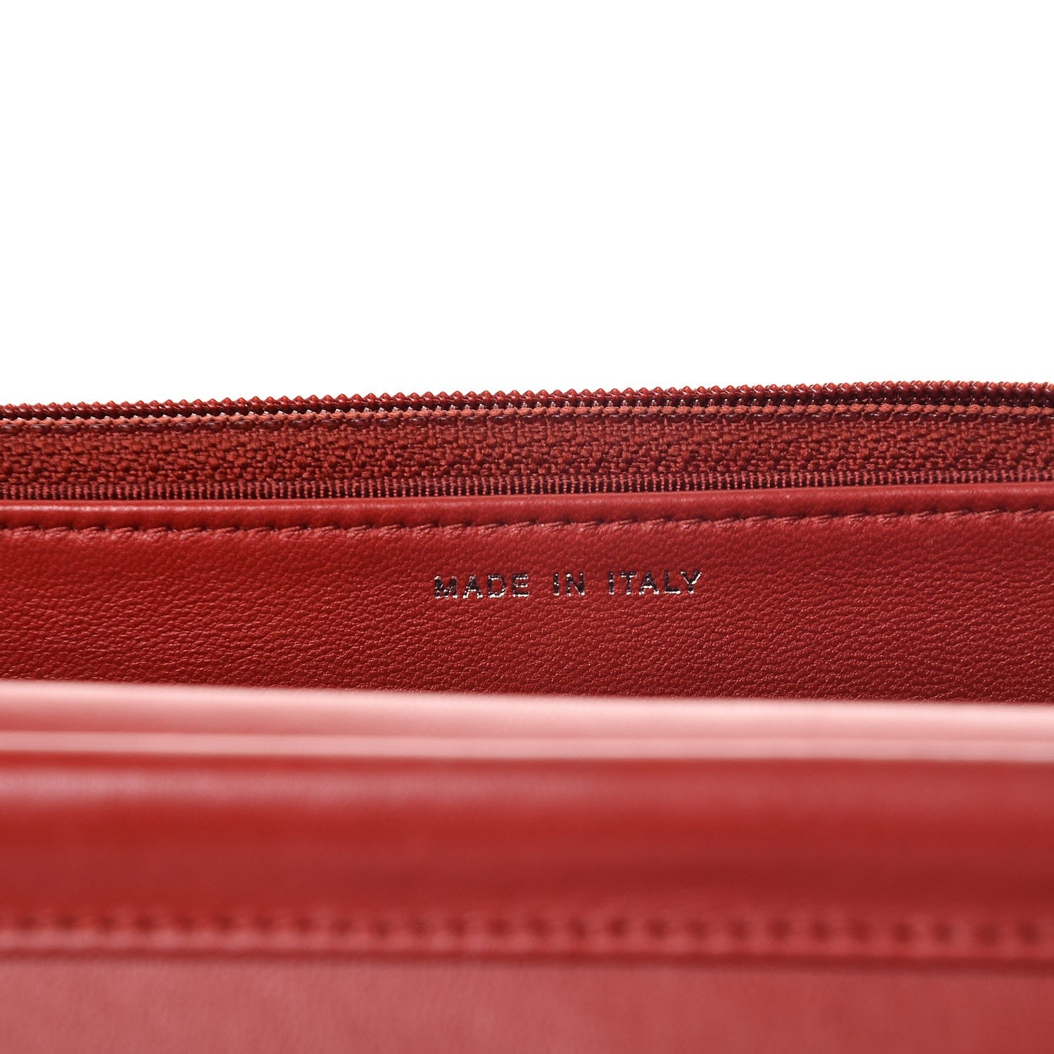 Chanel Lambskin Quilted Tri-Color Wallet On Chain WOC Red 6 of 10