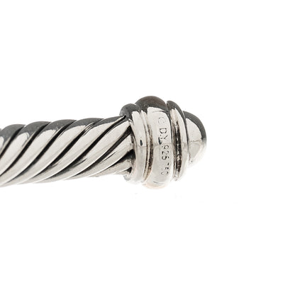 David Yurman Sterling Silver 18K Rose Gold 4mm Cable Classics Bracelet 4 of 4