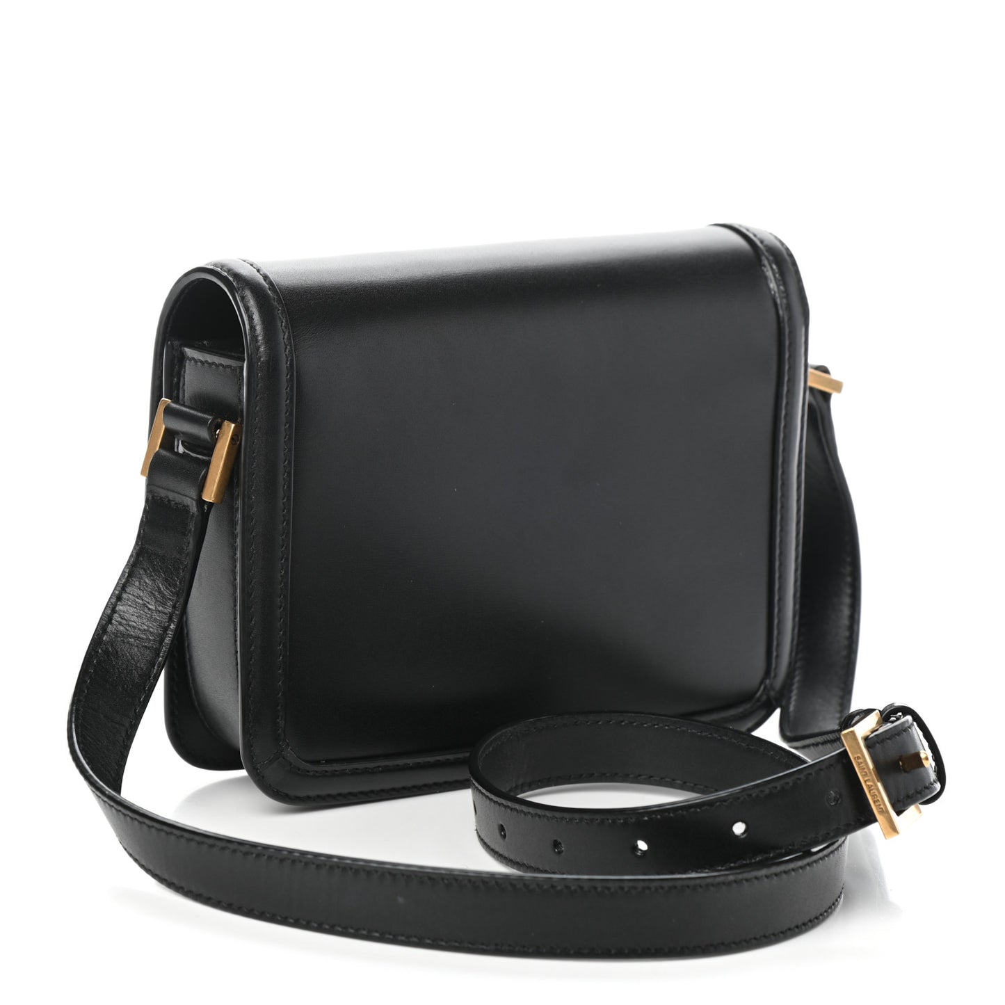 Smooth Calfskin Small Solferino Satchel Black