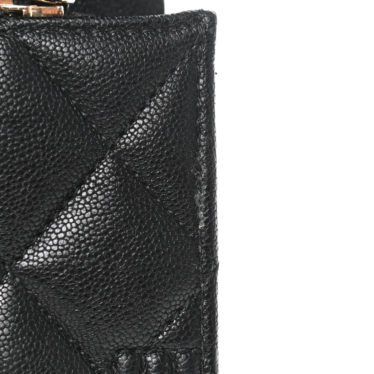 Chanel Caviar Quilted Large Boy Gusset Flap Wallet Black 10 of 10