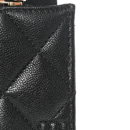 Chanel Caviar Quilted Large Boy Gusset Flap Wallet Black 10 of 10