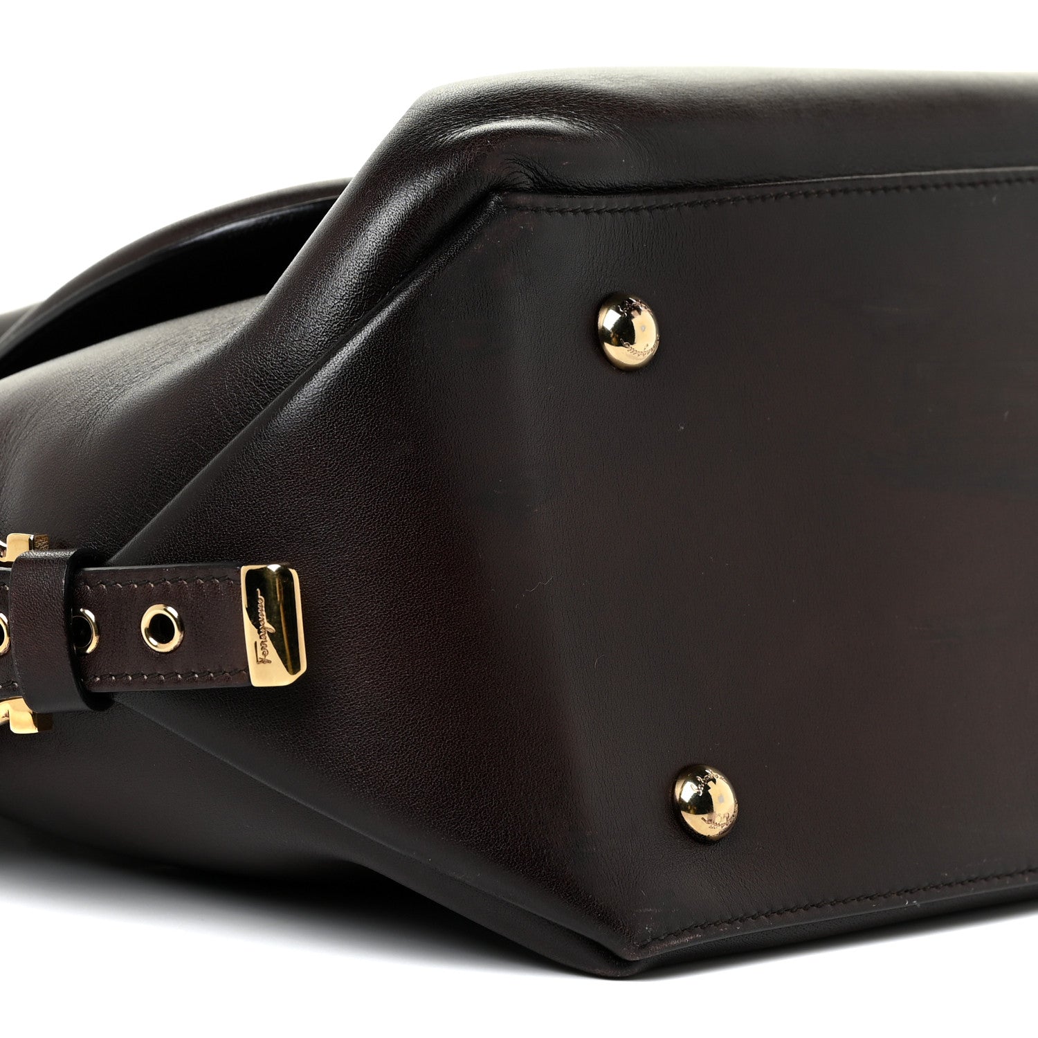 Salvatore Ferragamo Calfskin Fiamma Bag 8 of 16