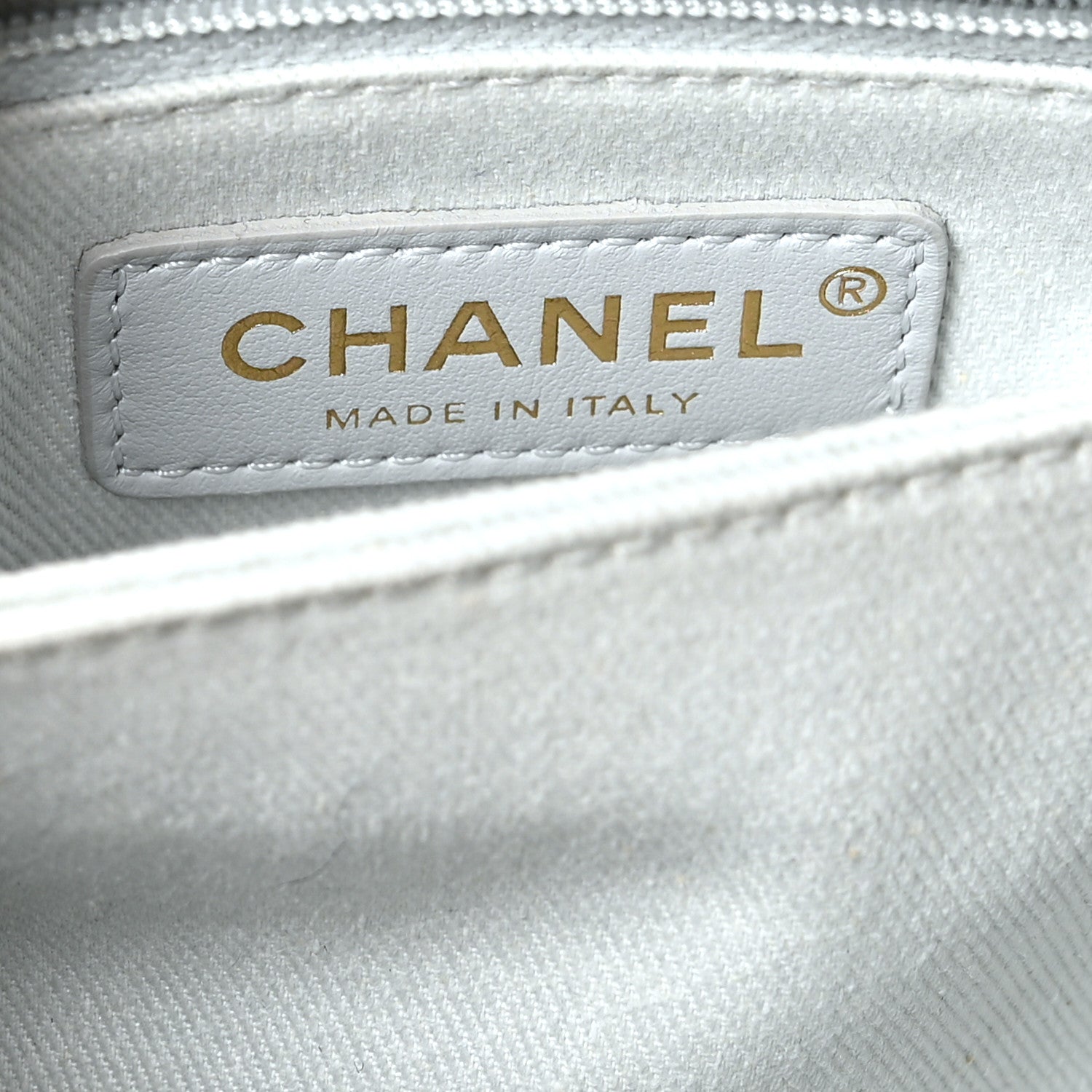 Chanel Caviar Quilted Mini Coco Handle Flap Light Grey 6 of 10