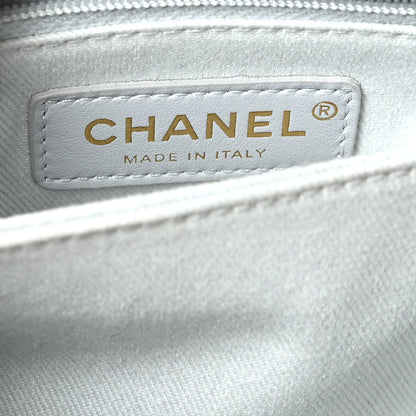Chanel Caviar Quilted Mini Coco Handle Flap Light Grey 6 of 10