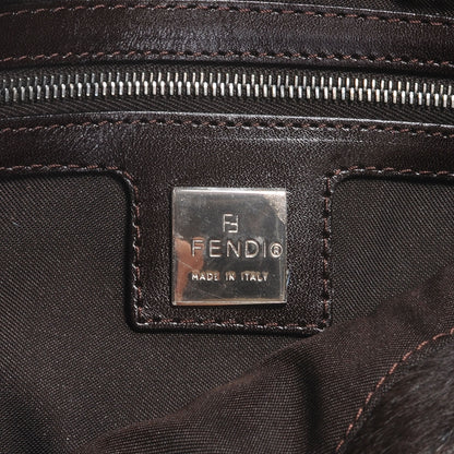 Fendi Pony Hair Cow Print Baguette Blue Black 7 of 8