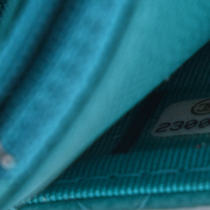 Chanel Caviar Quilted Wallet On Chain WOC Turquoise 8 of 9