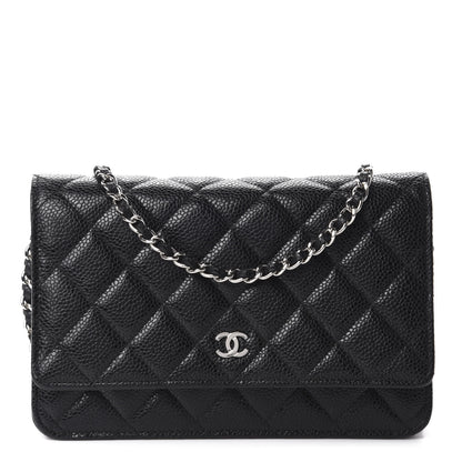 Chanel Caviar Quilted Wallet On Chain WOC Black 1 of 12