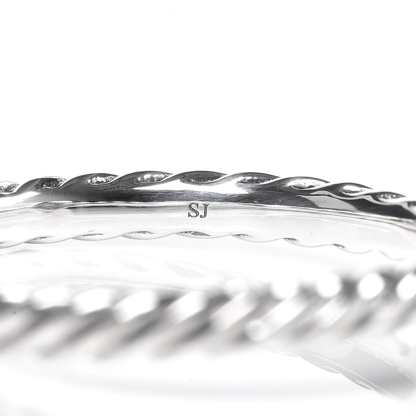 Sterling Silver Diamond Quatrefoil Ring 54 7