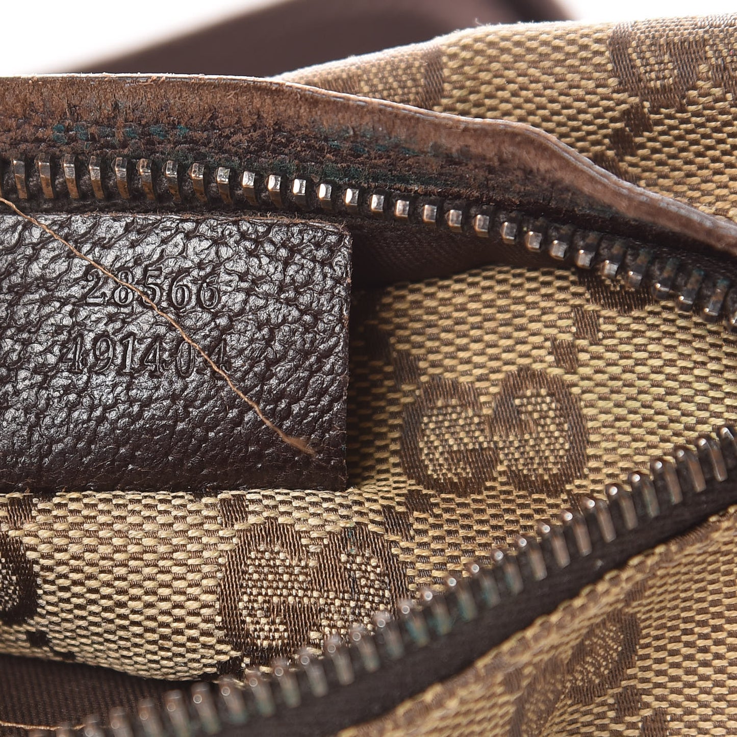 Monogram Web Belt Bag Dark Brown