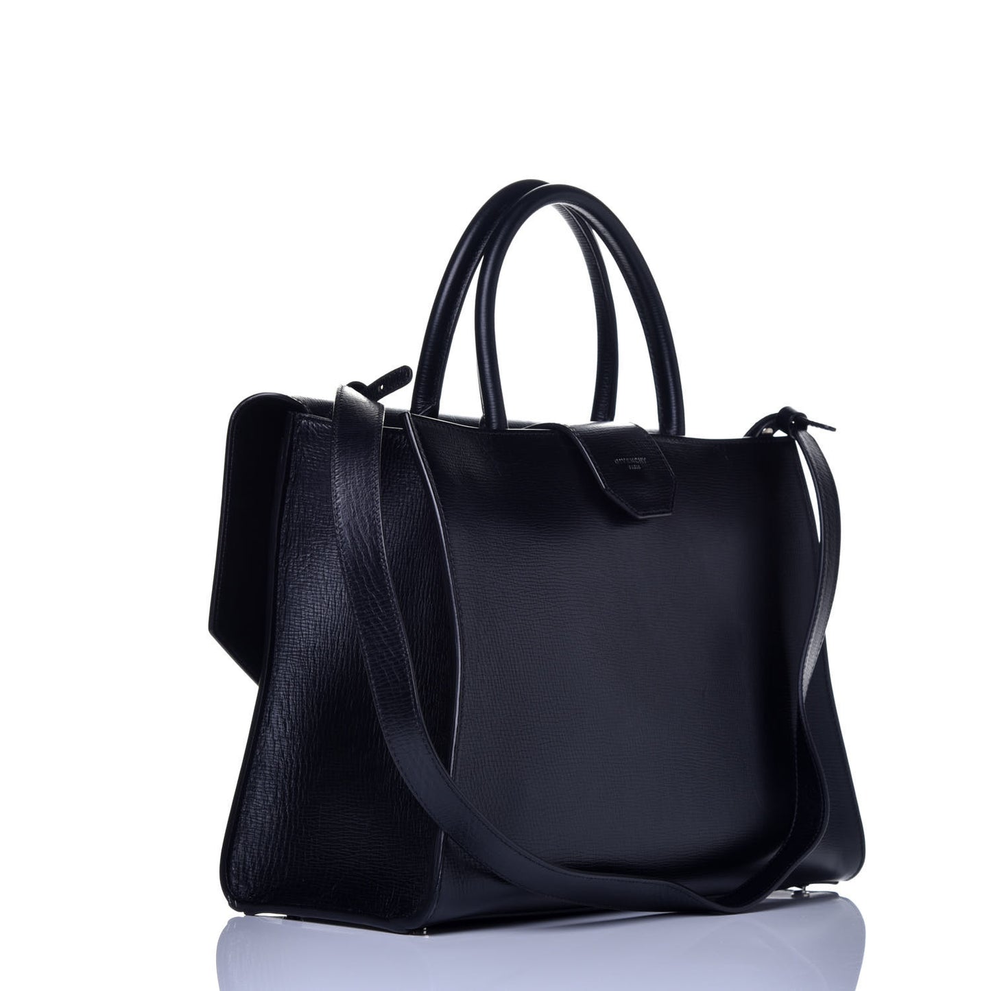Calfskin Small Obsedia Satchel Black