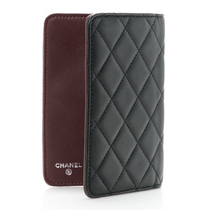 Chanel Lambskin Quilted Small Agenda Cover Black 3 of 14