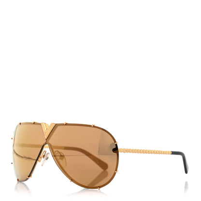 Louis Vuitton LV Drive Sunglasses Z0896E Gold 1 of 7