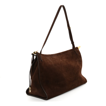 Alaia Nubuck Large Le Click East West Bag Brun Fonce 3 of 10