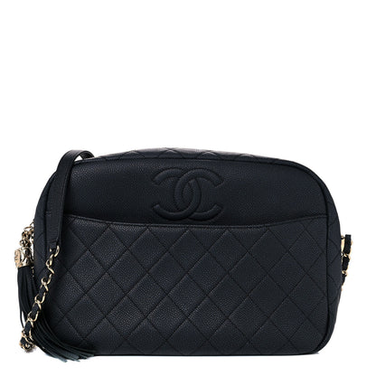 Chanel Caviar Quilted Large Coco Tassel Camera Case Black 1 of 10