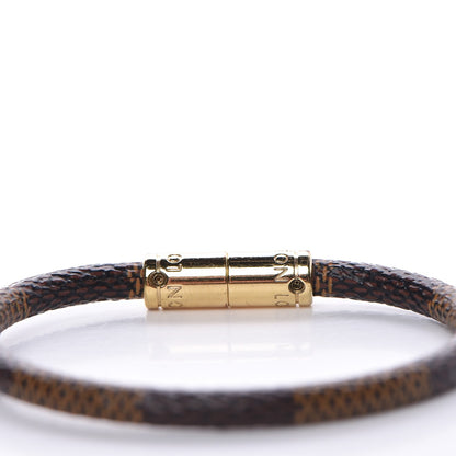 Louis Vuitton Damier Ebene Keep It Bracelet 19 4 of 5