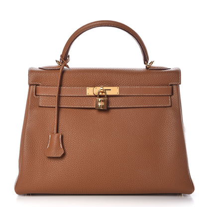 Hermes Togo Kelly Retourne 32 Gold 1 of 38